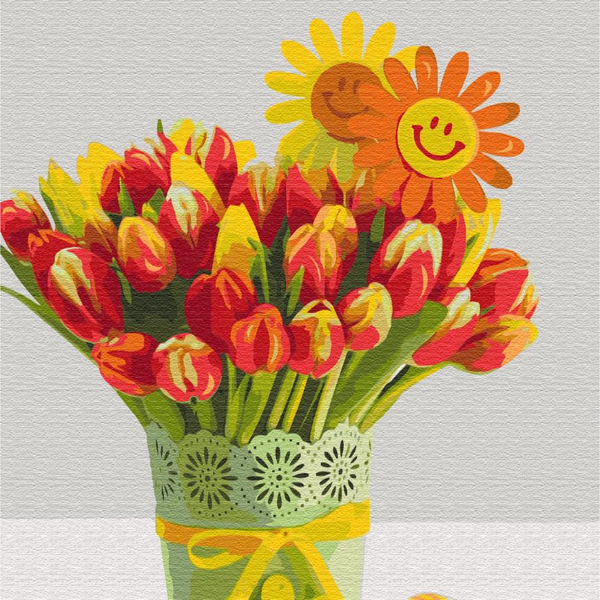 Frühling - Mein Malen nach Zahlen