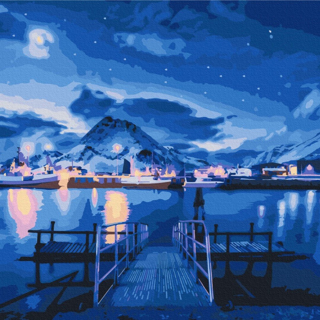 Nacht - Mein Malen nach Zahlen