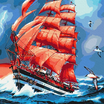 Schiffe & Boote - Mein Malen nach Zahlen