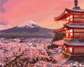 Malen nach Zahlen Motiv - Traditionelles Japan