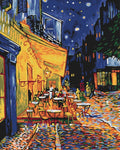 Malen nach Zahlen Motiv - Cafeterrasse am Abend von Vincent Van Gogh