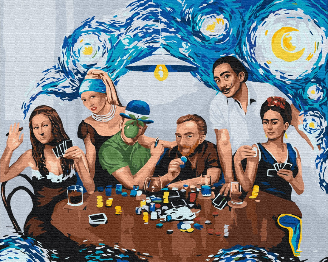 Malen nach Zahlen Motiv - Meisterwerke der Freunde
