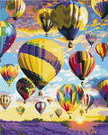 Malen nach Zahlen Motiv - Ballonparade