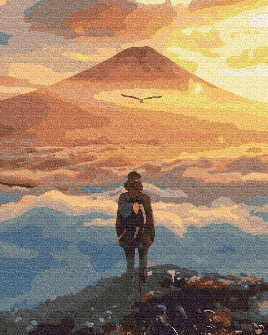 Malen nach Zahlen Motiv - Paradiesische Landschaft