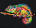 Malen nach Zahlen Motiv - Regenbogenchamäleon
