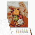 Herbstgeschenk - Malen nach Zahlen Bild auf Leinwand mit Pinseln und Farben