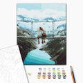 Ich werde dich der Welt zeigen - Malen nach Zahlen Bild auf Leinwand mit Pinseln und Farben