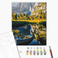 Malen nach Zahlen Bild auf Leinwand mit Pinseln und Farben