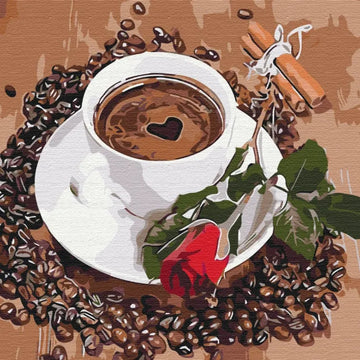 Malen nach Zahlen Kaffee und Tee Kollektion