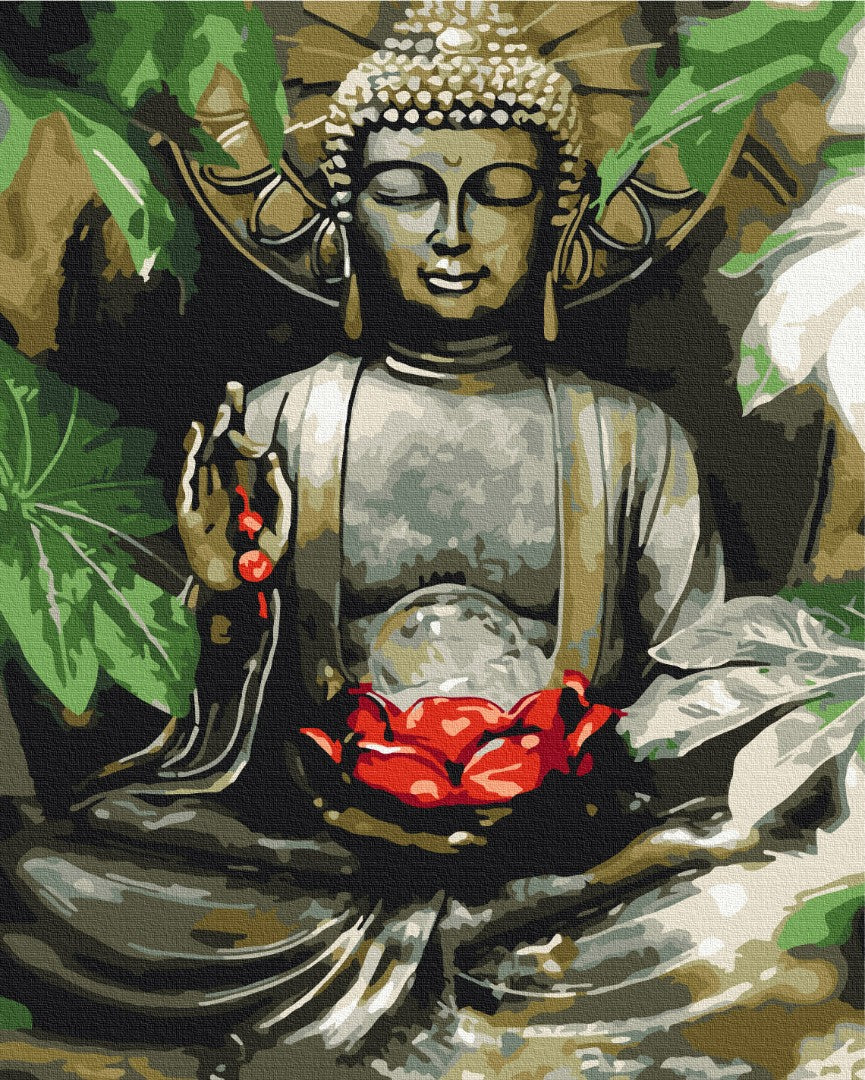 Malen nach Zahlen Motiv - Der Balinesischer Buddha