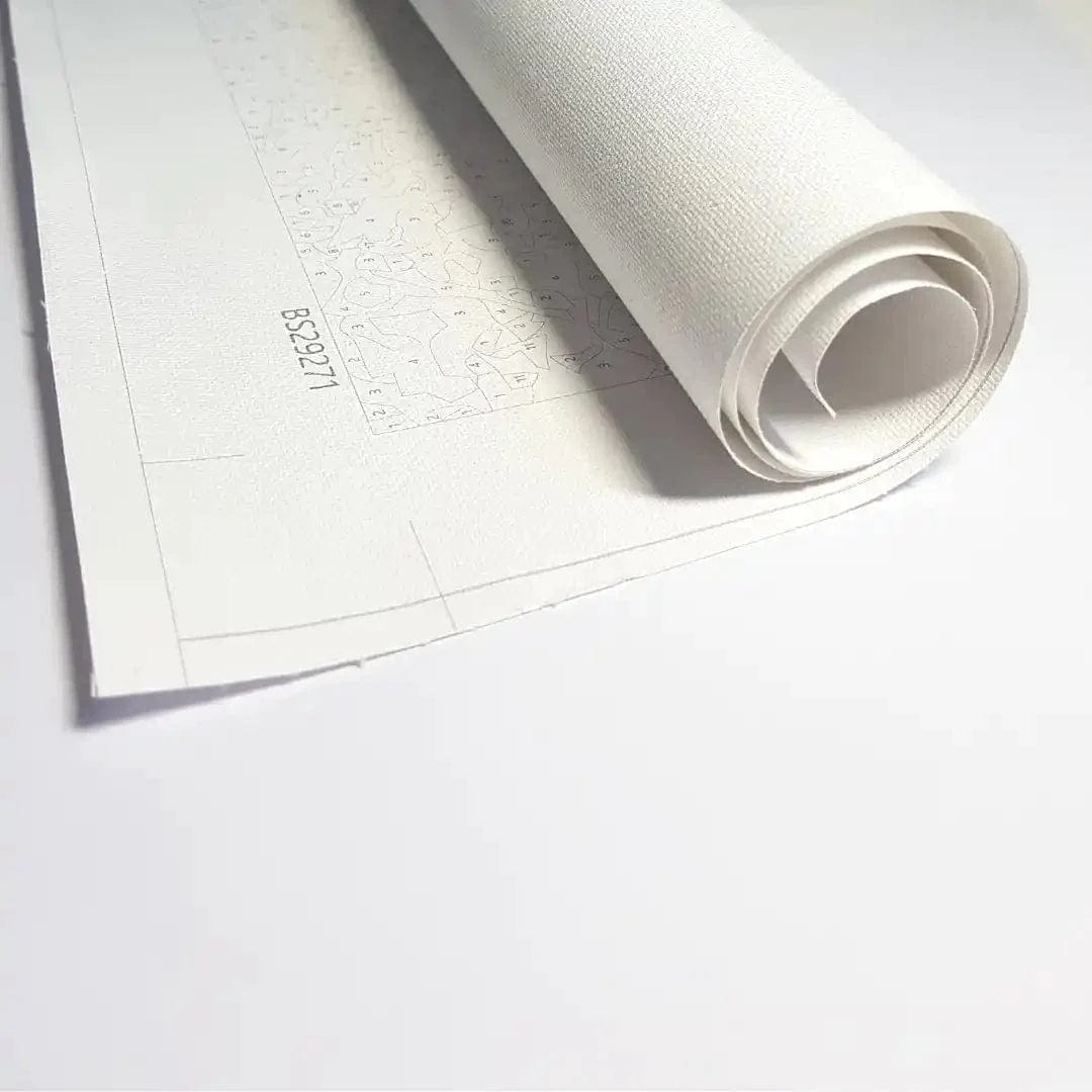 Asana. Yoga - Malen nach Zahlen gerollte Leinwand ohne Rahmen